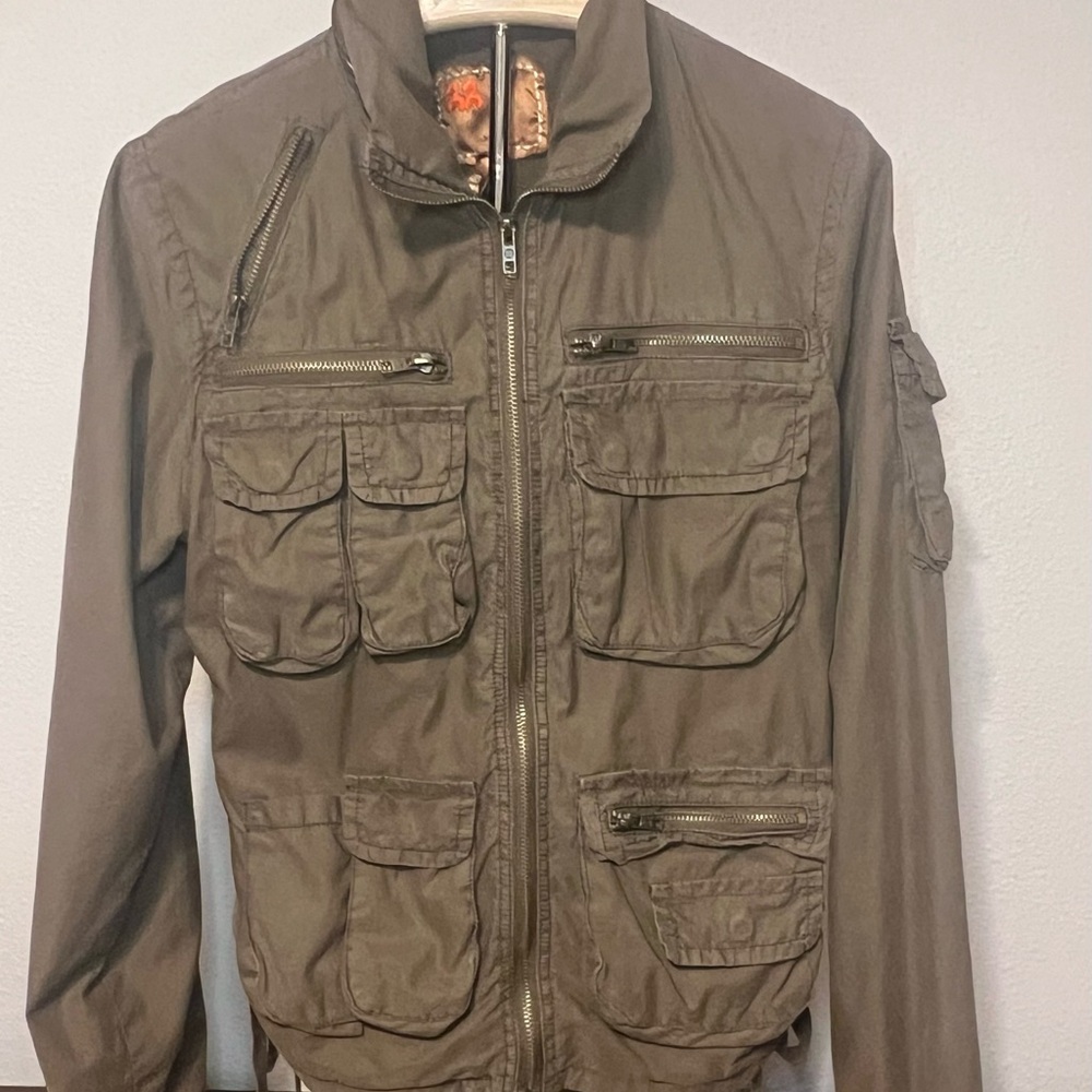 Twenty Two Olive Green Lightweight Utility Jacket